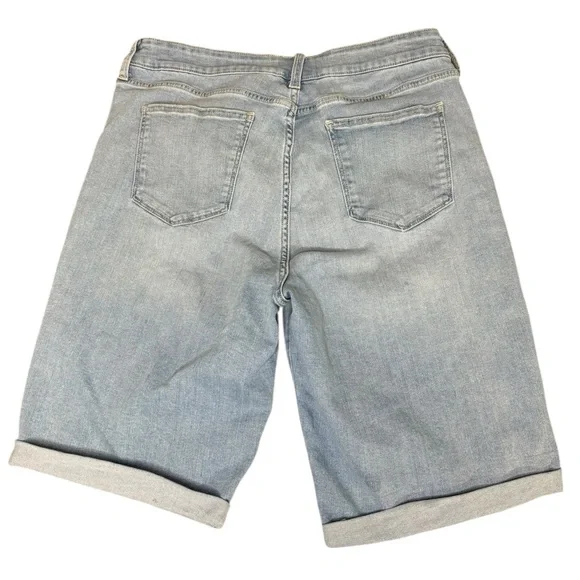 St. John’s Bay Light Blue Denim Bermuda Shorts - Picture 3 of 8